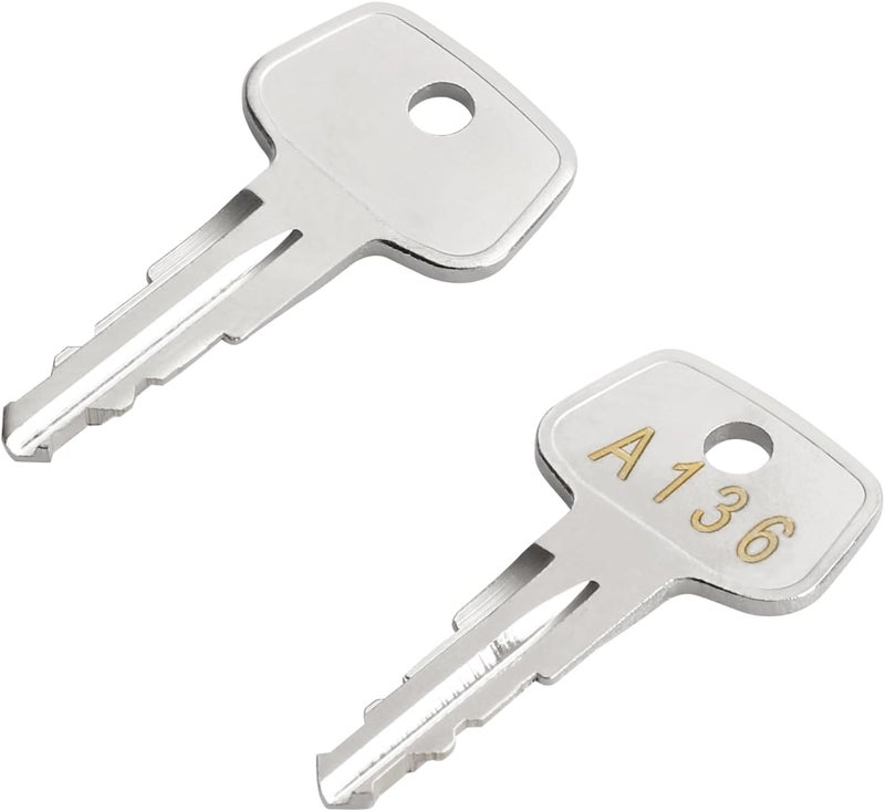 VIDABTE A136 SKS roof Rack Key,Yakima Replacement Key,Replacement Keys for Yakima SKS Ski,Cargo Box,Roof Racks,Carrier Racks and Crossbars with Code Series A136[2 pcs] - Image 2